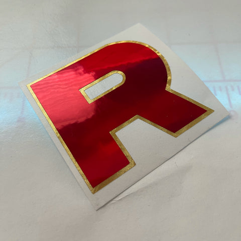 Team Rocket R Logo Decal - Limited
