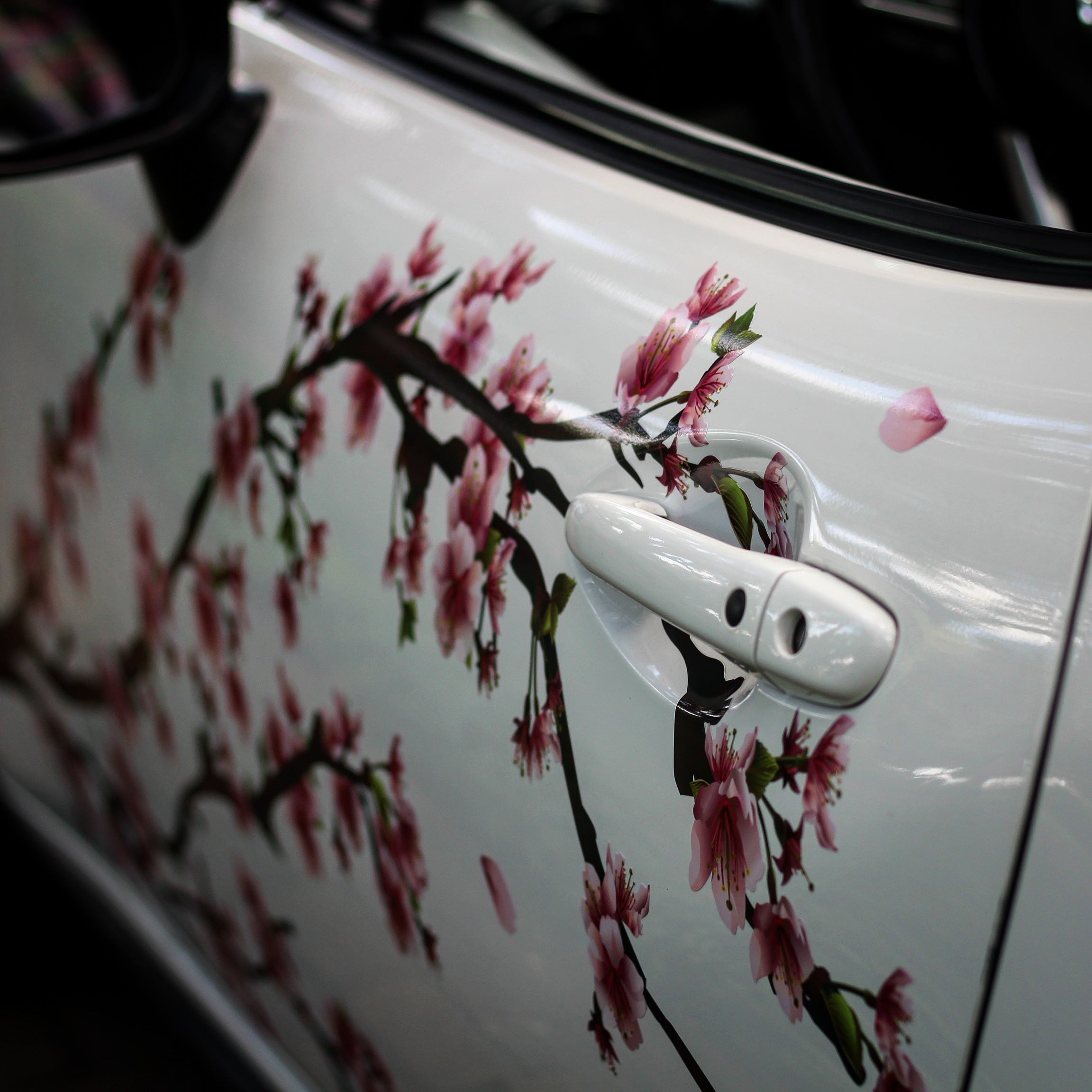 Sakura Cherry Blossom Livery, Japanese Theme Side Car Vinyl Wrap, Universal  Size, Large Vehicle Graphics