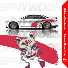 Kitsune Fox Mask JDM Livery