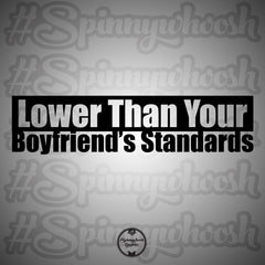 Lower Than Your Boyfriend's Standards Decal