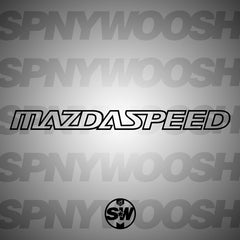 Mazdaspeed Outline Decal