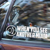 Miata Headlights Decal