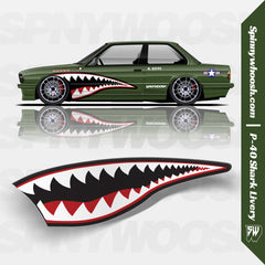 P-40 Shark Vinyl Livery