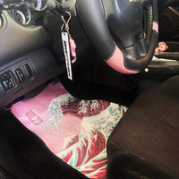 Car Floor Mat - Pink Wave