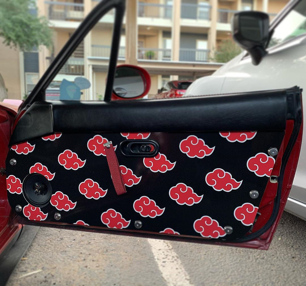 Akatsuki Nuvens Vermelhas Placa Decorativa Car Front Vanity Tag