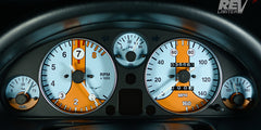 Gulf Racing Livery gauges for na nb miatas by revlimiter