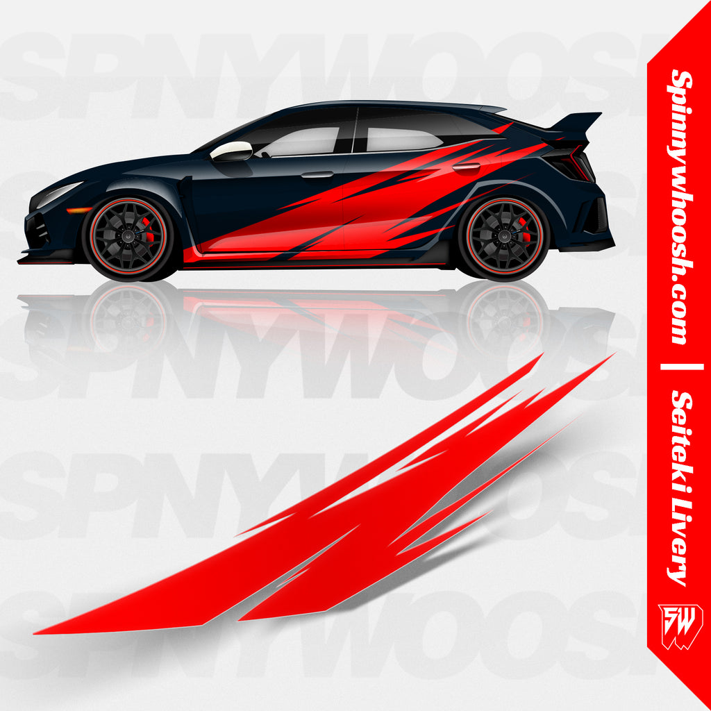 Seiteki Static Drift Car Livery | Spinnywhoosh Graphics