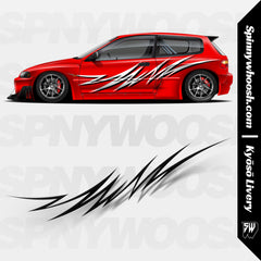 custom drift style vehicle livery