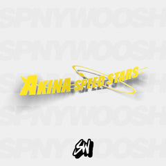 new akina speed stars logo initial d sticker