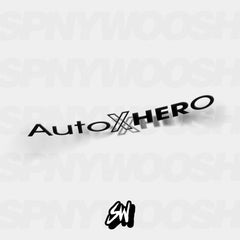 AutoXHero window text banner sticker