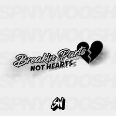 breakin parts not hearts sticker