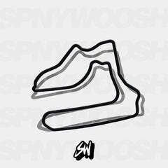 Custom race track vinyl sticker