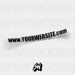 Custom Website URL vinyl car sticker