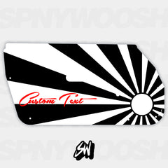 Japanese Rising Sun Door Card Vinyl Graphics