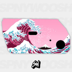 Pink Wave Door Card Vinyl Design