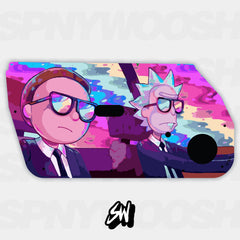 Psychedelic Rick and Morty Door Card Vinyl Design