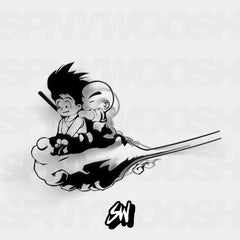 dragonball goku krillin nimbus sticker