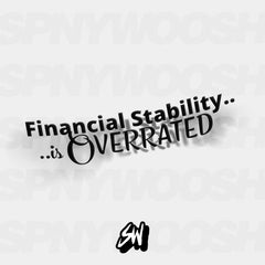 Financial Stability is Overrated vinyl car sticker