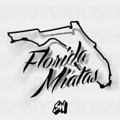 Florida Miatas logo sticker