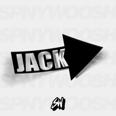 AutoX Jack point arrow vinyl sticker