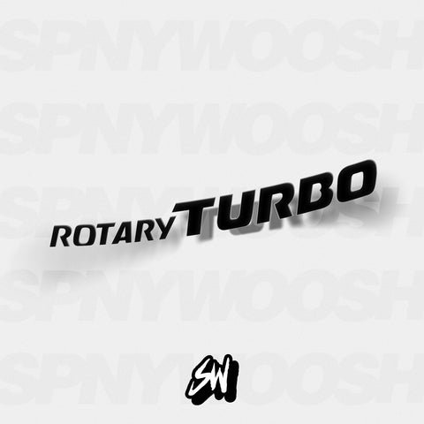 Turbo Rotary Decal (long)