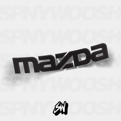 Mazda sponsor sticker