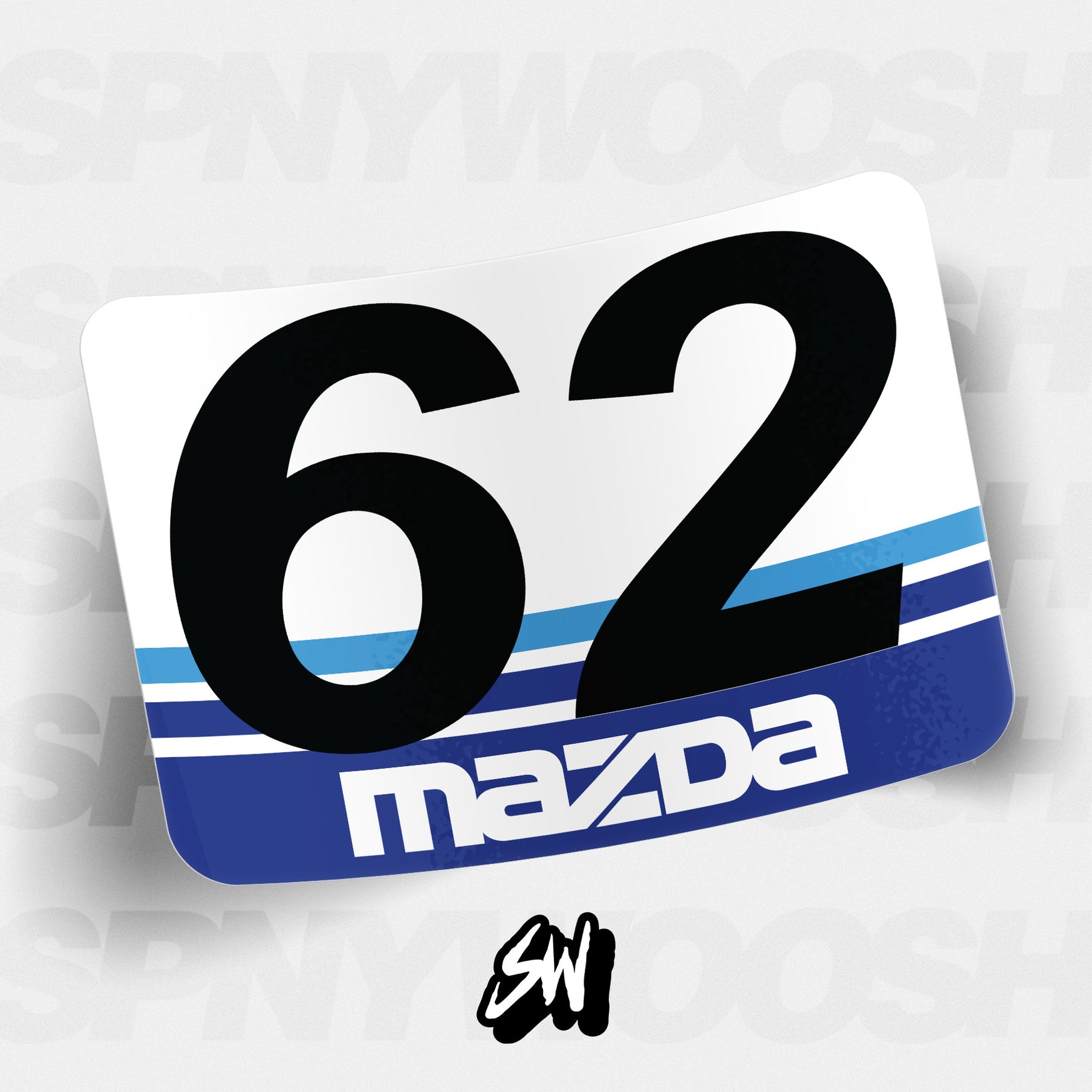 Retro Style 66 Racing Number Racing Numbers - Vintage Livery Inspired – Spinnywhoosh Graphics