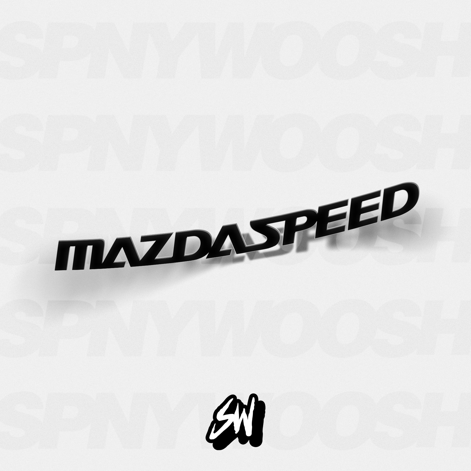 Mazda Mazdaspeed text logo vinyl sticker