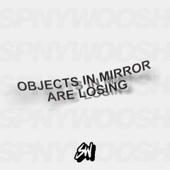 objects in mirror are losing sticker