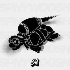 Rocket Turtle vinyl sticker