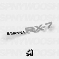 Savanna Mazda RX7 Bars Rear Decal