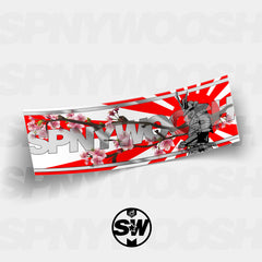 Samurai Rising Sun SPNYWOOSH Slap Sticker