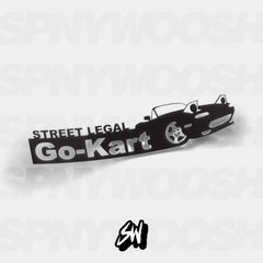 na miata street legal go kart sticker