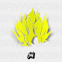 Dragonball Z Goku Super Saiyan hair sticker