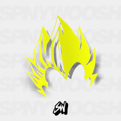 Dragonball Z Vegeta Super Saiyan hair sticker