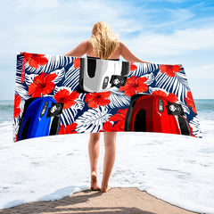 Miata Beach Towel - America Floral