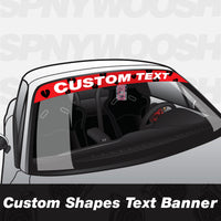 Custom Shapes Text Banner