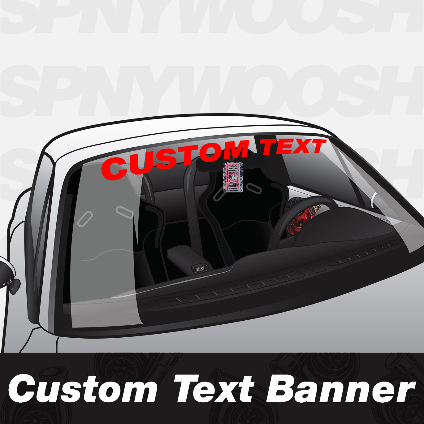 Window Rear Glass Banner Windshield Banner - All Window Banners – Spinnywhoosh Graphics