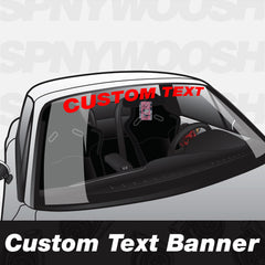 Custom Text Window Banner