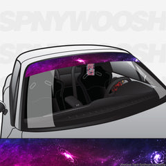 Galaxy Print Windshield Banner