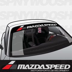 Mazdaspeed Windshield Banner