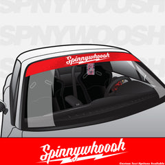 Milwaukee Style Window Banner Decal