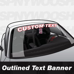 Outlined Custom Text Window Banner