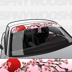 Pink light sakura window Banner