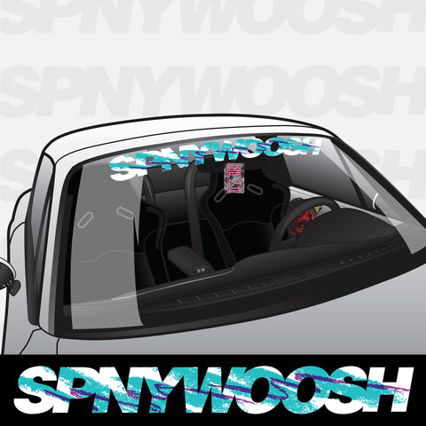 SPNYWOOSH Solo Jazz Text Printed Banner