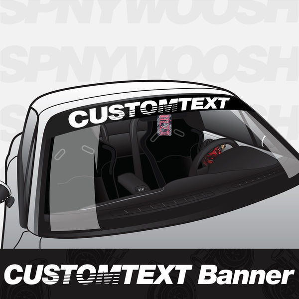 Speedhunters Style Custom Text Banner