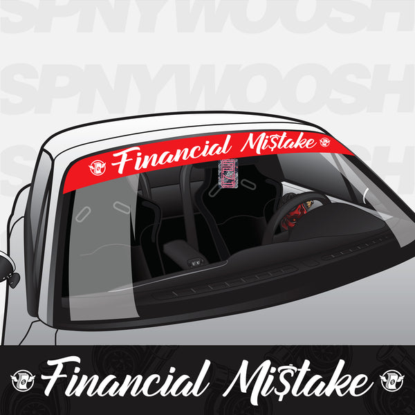 Financial Mistake Window Banner
