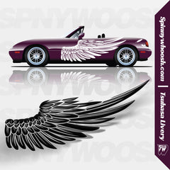 Wing livery for car