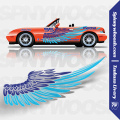 Wings  large car decals