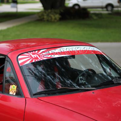 Windshield Banner - All Window Banners | Spinnywhoosh Graphics